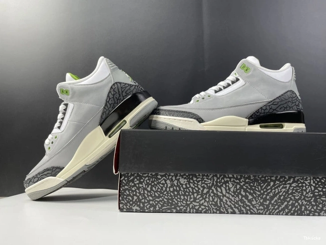 Rep TBK Retro Chlorophyll 136064-006 Air Jordan 3 0724